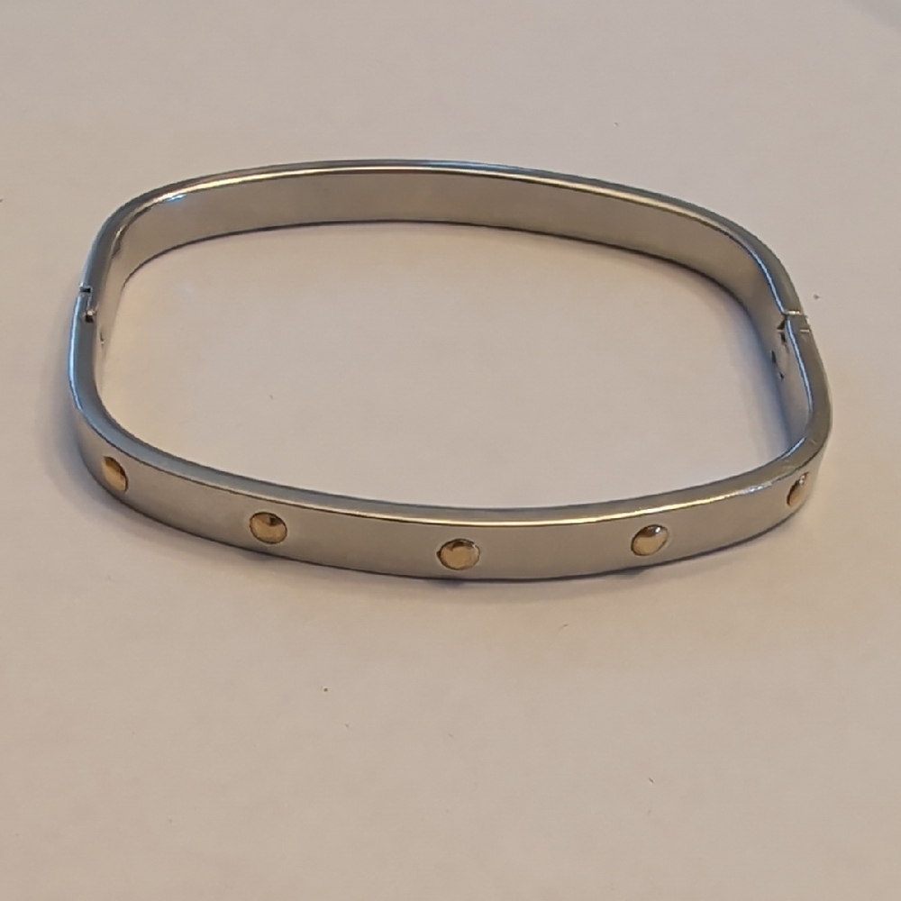 Milor Stainless Steel Bracelet with 18k Gold Accents